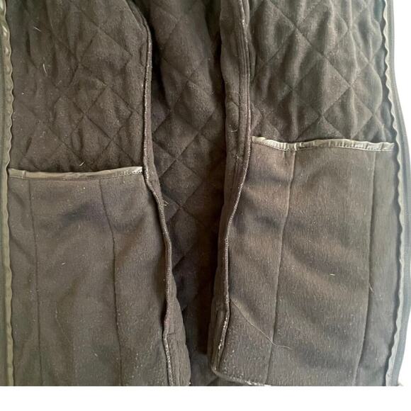 VAN HEUSEN PUFFER VEST MEN INSIDE POCKETS Sz L BLACK MOCK NECK COZZY VERSATILE - Picture 15 of 16